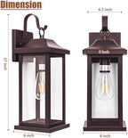 2-Pack Large Bronze Outdoor Light Fixtures for House - Image 6
