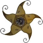 Moroccan Lamps & Sconces Handmade Leather Henna Lamp Ceilling Chandlier Sconce - Image 5