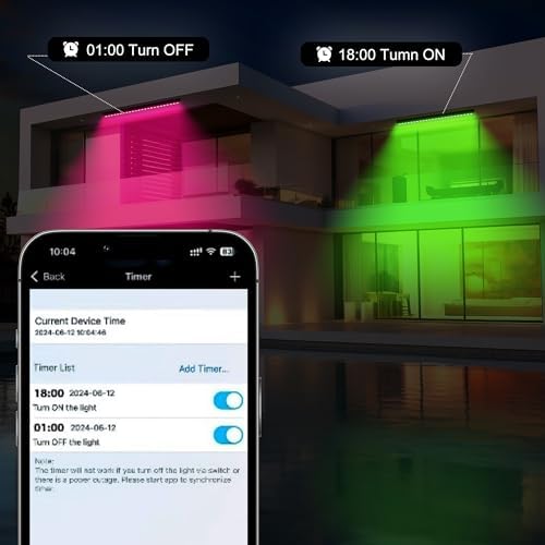RGBCW Wall Washer Lights, 180W Stage Wash Light Bar Smart APP & Remote Control, Group, Memory,Timing, Music Sync Function, Color Changing Linear Wash Light for Stage Birthday Party Wedding - Image 5