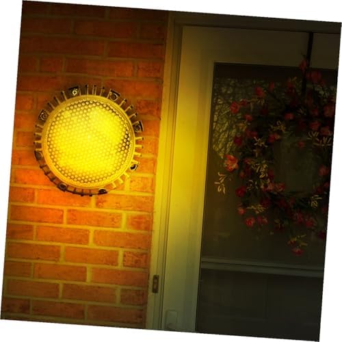 4pcs LED Solar Garden Lights Outdoor Lawn Landscape Ground Disc Lamps Warm Light Waterproof Solar-Powered In-ground Lighting for Patio Pathway - Image 3