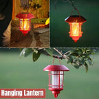 Dynaming 6 Pack Christmas Solar Flame Garden Lights Outdoor, Dual Use Flickering Flame Torch Candy Cane Pathway Marker, Xmas Hanging Lantern Lights, Waterproof & Auto On/Off for Patio Walkway Driveway - Image 4