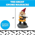 Angry Little Garden Gnome Statue, Outdoor Lawn & Yard Home Defender, Combat Figurine Sculpture Decorations, Funny Housewarming Gag Gift - Image 5