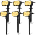 6-Pack Solar Spot Lights Outdoor Waterproof,Landscape Spotlight Warm White by Sucolite