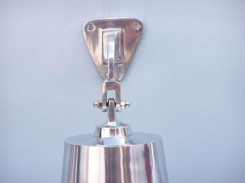 Hampton Nautical BL2019-13C Chrome Hanging Ship Bell 18" - Nautical Decor - Nautical Home Decoration by Handcrafted+Model+Ships