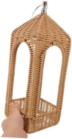 Handwoven Boho Lantern Shade Cover for Patio, Coffee PE - Image 4