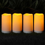 Homemory Solar Candles Outdoor Waterproof, Sensor Only, Dusk to Dawn, 3"x6" by Homemory