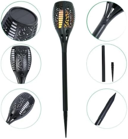 Realistic Dancing Flame – Solar Powered Torch, Safe for Parties & Gardens, No Wiring, Auto Dusk Sensor, Weatherproof，6 - Image 6