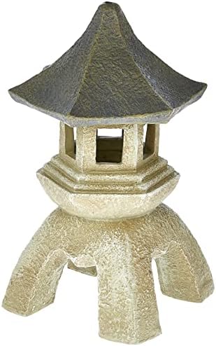 Design toscano ng29869 asian decor pagoda lantern statue, medium, two tone stone finish by DesignToscano