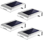 InnoGear 24 LED Solar Gutter Lights Outdoor Motion Sensor Wall Light, 4 Pcs - Image 2