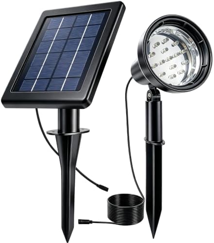 SUNLONG Solar Spot Lights Outdoor Waterproof for Flag Landscape 16.4Ft Wire by MakeYourNightOutstandingatNight