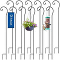 Hicarer 12 Pcs Shepherds Hooks for Outdoor 45 Inch 1/3 Bird Feeder Pole Rust Resistant Steel Shepard Hooks for Wedding Garden Bird Feeders Hanging Lanterns Solar Outdoor Lights by Hicarer