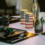 4th of July Flamless Candles Flickering LED Battery Operated Elictric Pillar Candles with Timer and Remote for Independence Day Patriotic Decorations, Retro American Flag - Image 3