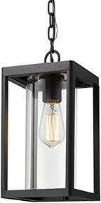 Beionxii Outdoor Pendant Light, Modern Exterior Hanging Porch Lantern by Beionxii