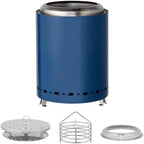 7.1 * 7.1 * 9.7in smokeless fire Pit Blue - Image 3