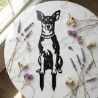 Dog Metal Garden Stake - Weatherproof Dog Silhouette Yard Art, Decorative Outdoor Sign for Lawn & Patio, Heartfelt Gift for Rat Terrier Lovers(Stand,10") - Image 4
