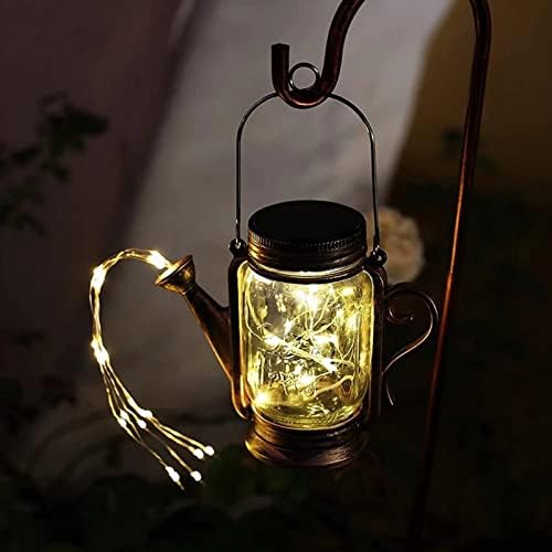 Outdoor Solar Garden Lights Hanging Watering Can Lights with 45 Led String Lights, for Flower Fence Lawn Patio Festoon Party Christmas Holiday - Image 7