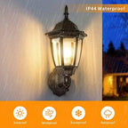 FUDESY Outdoor Wall Lantern, Exterior Wall Sconce Light Fixture, Black - Image 3