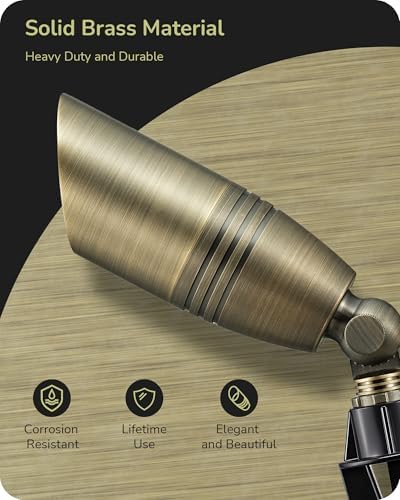 EDISHINE Low Voltage Landscape Spotlights Outdoor, 3CCT MR16 Bulb Included - Image 2