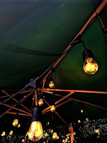 25FT LED Outdoor Patio String Lights.IP65 Water Proof Strand with 12 Shatterproof Bulbs.UL Listed Heavy-Duty Christmas Lights.Outside Hanging Lights for Patio,Balcony,Garden,Yard,Party. - Image 4