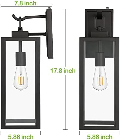 hykolity Large Dusk to Dawn Outdoor Lighting, 18 Inch Outdoor Wall Lights - Image 5