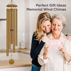 65" Extra Large Wind Chimes for Outside, Deep Tone Gold - Image 5