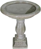 20”Dia.X 23.8”Tall Outdoor Birdbath with Pedestal - Modern Garden Birdbaths Outdoor Decor for Bird Spa & Birdfeeder, Floor Bird Baths for Garden Patio, Yard, Lawn - Image 4