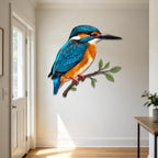 Kingfisher Bird Metal Wall Art Rustic Iron Plaque for Home Garden Decor Outdoor Patio Living Room Elegant Wildlife Hanging Ornament (24 INCH) - Image 5