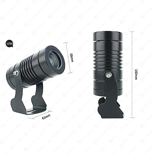 Spotlight Led Beam Light - Led Spot Lights, Exterior Wall Projector Lights, Long Distance Irradiation Narrow Beam Lamp, IP67 Waterproof Outdoor LED Spotlight, For Building Lighting ( Color : Yellow , - Image 2