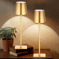 Retisee 2 Pack Cordless Table Lamp Portable Rechargeable Lamps, Gold by Retisee