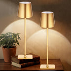 Retisee 2 Pack Cordless Table Lamp Portable Rechargeable Lamps, Gold by Retisee