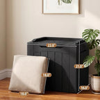 JUMMICO 31 Gallon Resin Deck Box Waterproof Outdoor Storage Boxes - Image 4
