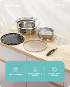 Baffect Korean Charcoal Grill For Indoor BBQ Cooking & Outdoor Camping - Image 2