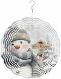 Christmas Wind Spinner Christmas Snowman Stainless Steel Spinner for Yard Garden Snowflake Snowy Scenery Wind Sculptures 12 Inch 3D Crafts Ornaments Hanging Wind Spinners for Outdoor & Indoor Decor by Unknown