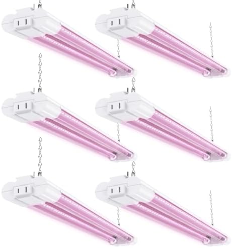 Sunco 6 Pack 2FT LED Grow Light, Full Spectrum, 20W by SuncoLighting