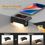 SOLPEX Solar Deck Lights, Solar Step Lights for Outside Waterproof Led Stair Light for Outdoor Fence, Balcony, Patio, Railing, Front Porch, Yard and Pathway(20pack Warm White) - Image 5