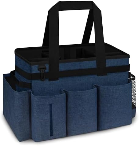 Joe & JoseRin Hot Tub Chemical Storage Bag, Pool Cleaning Caddy Tool Organizers Bag, Essential Spa Accessories with Pockets Handle, Heavy Duty Multifunctional Storage Garden Carry Tote Bag by JoeJoseRin