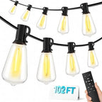 Guhope 102FT String Lights Outdoor with Waterproof Edison Bulbs 2200k by GuhopeLighting