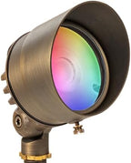 VOLT 12V Color Changing RGBW LED Cast Brass Outdoor Spotlight (Bronze) by VOLT