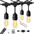 24FT String Lights for Outside, Remote & Waterproof, Connectable by COWAFLXTLightUpYourOutdoorSpace
