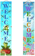 Briarwood Lane Spring Double Sided Reversible Pine Porch Leaner 47x9.5 Dragonflies and Frogs For Spring Porch Leaner by BriarwoodLane