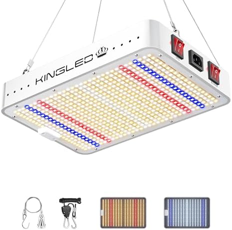 KingLED KP1000 Grow Light for Indoor Plants, Full Spectrum Plant Grow Light by KINGPLUS