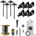 VOLT 12V LED Landscape Lighting Kit (6 Spotlights, 4 Path Lights), Black by VOLT