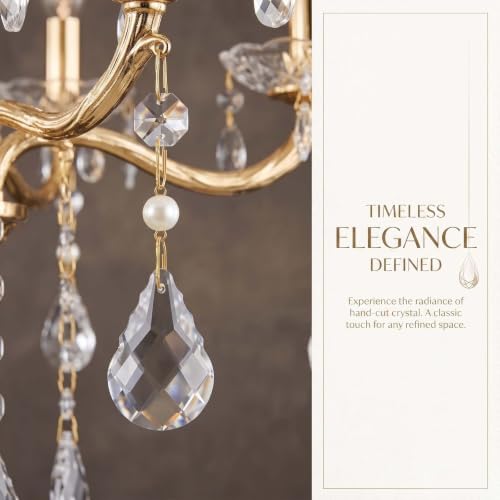 2" Pendant Chandelier K9 Crystal Decorative Hanging Ornaments (Vintage B, 24) - Image 5