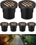 LEONLITE 6-Pack Dia. 4 Inch 5CCT Well Light Grated Top Oil Rubbed Bronze by LEONLITE