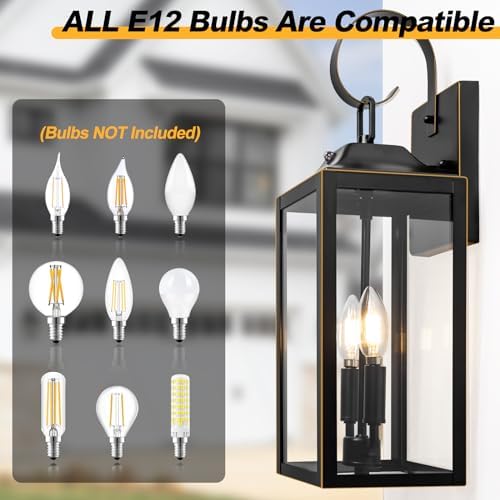 19" Dusk to Dawn Outdoor Lighting, Waterproof Large Outdoor Wall Lights - Image 6