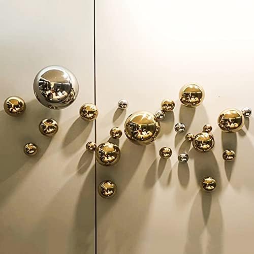 RT-OSXE Reflective Garden Gazing Balls, 10pcs 1.5mm Thick Stainless Steel Seamless Hollow Polished Sphere, Outdoor Indoor Christmas Mirror Reflection Garden Decoration Globe, 14 Sizes - Image 4