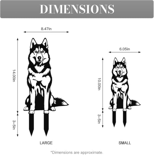 10" Pomeranian Statue Garden Stake - Image 3