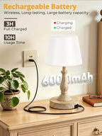Yochoice IP65 Waterproof Shower Lamp, Rechargeable Cordless Bathroom Lamp - Image 5