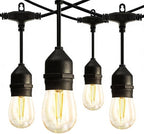 Banord Outdoor String Lights, 48FT Waterproof Patio Lights with 2W Bulbs by Banord