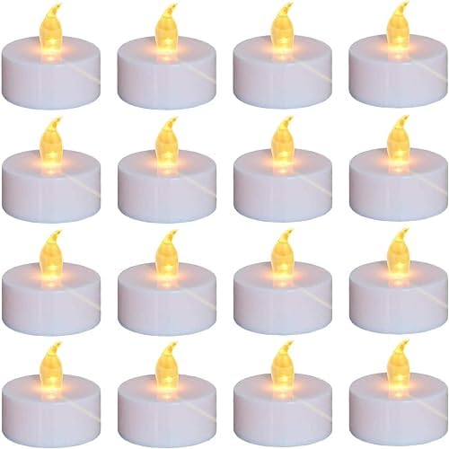 Nancia LED Tea Lights Battery Operated Flameless Candles 200Pack WarmYellow by NanciaFlamelesscandles